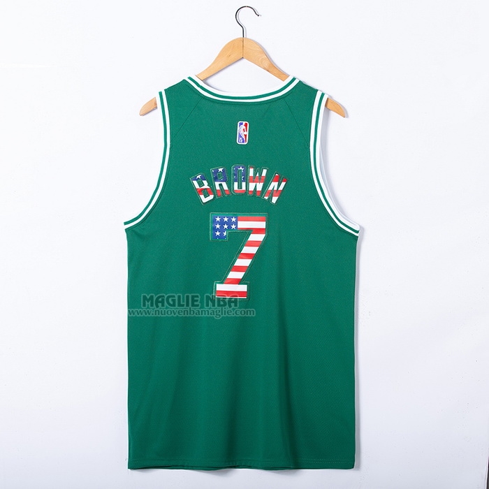 Maglia
 Jaylen Brown NO 7 Boston Celtics Bandiera
 Edition 75th Verde

